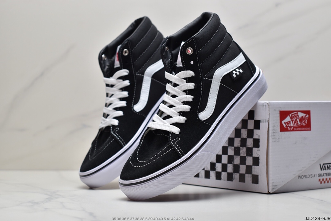 130 万斯范斯VANS Sk8-Mid Pro经典中帮男女休闲运动板鞋