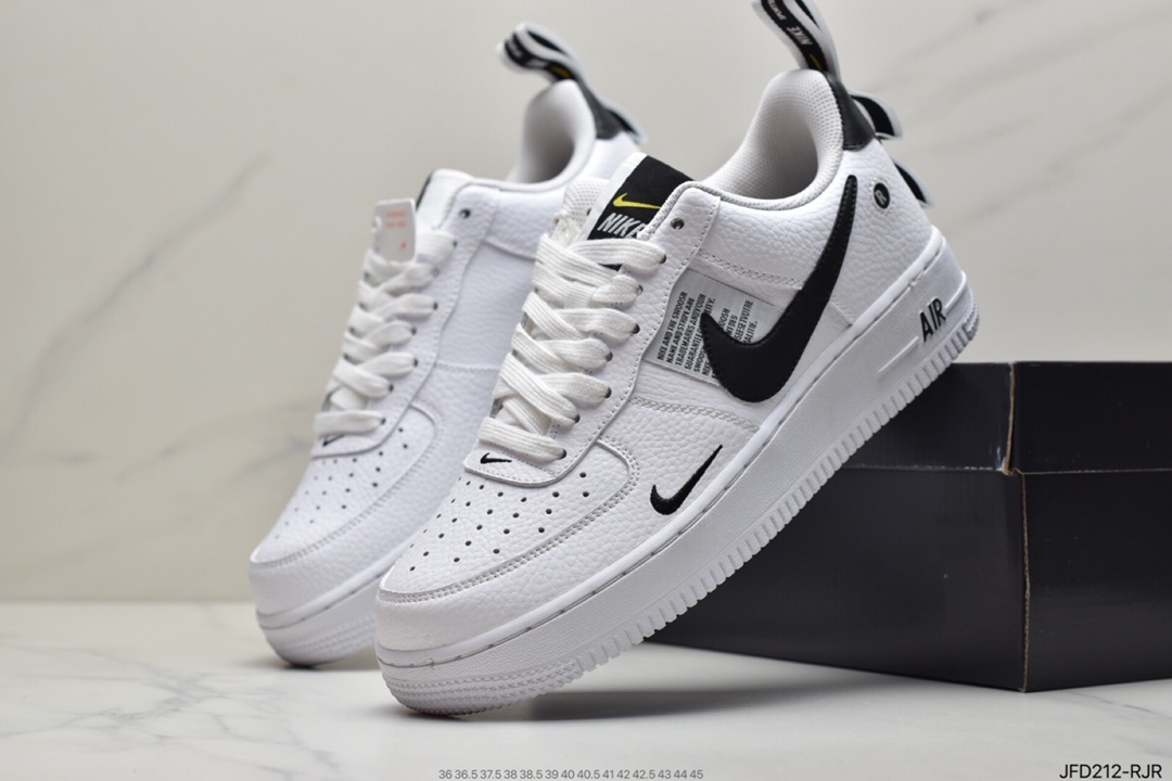 170  耐克/Nike Air Force 1 ′07 Low Premium ”White/Black”   空军一号经典 AJ7747-100