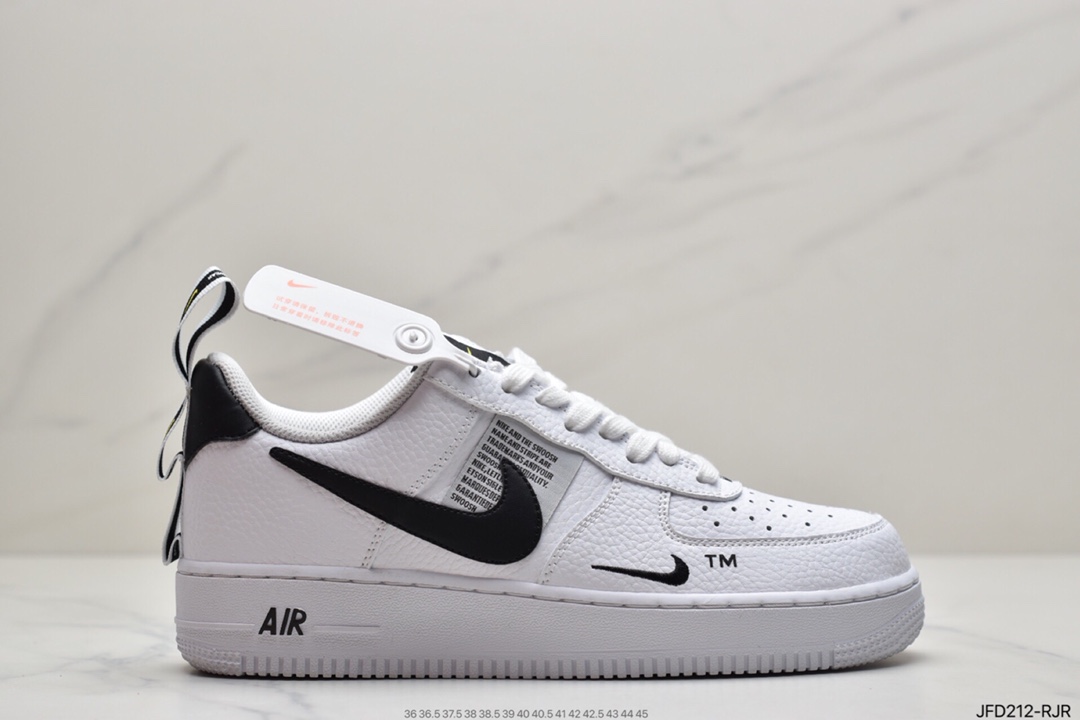 170  耐克/Nike Air Force 1 ′07 Low Premium ”White/Black”   空军一号经典 AJ7747-100
