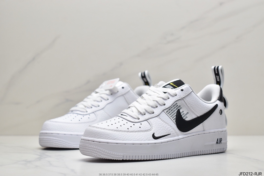 170  耐克/Nike Air Force 1 ′07 Low Premium ”White/Black”   空军一号经典 AJ7747-100