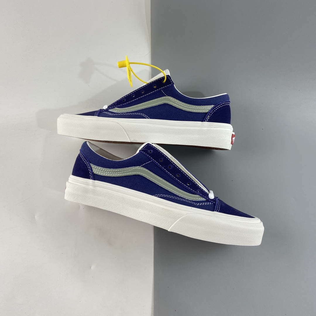 P150  Vans Style 36 小头蓝绿色低帮男女鞋休闲板鞋 VN0A54F6680