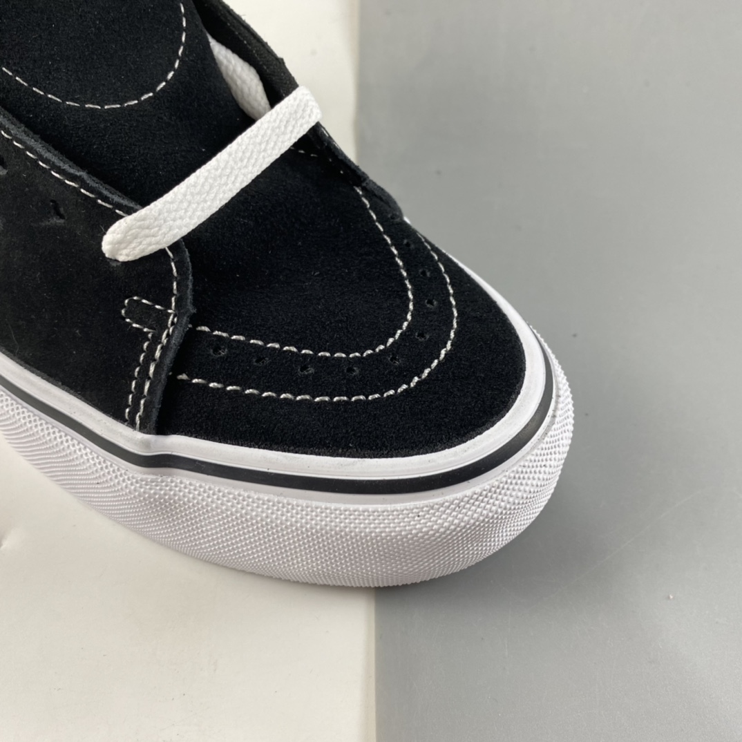 P160  Vans Sk8 Hi 黑灰撞色拼接高帮休闲帆布鞋男女款潮流滑板鞋 VN0A45JD2LB
