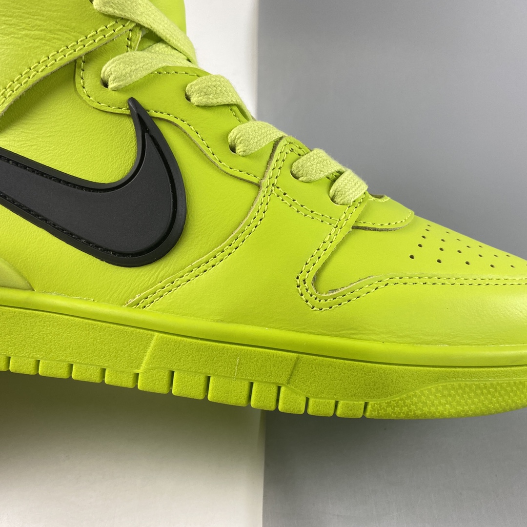 P450  AMBUSH x NIKE SB Dunk High 滑板鞋高帮 柠檬黄 CU7544-300
