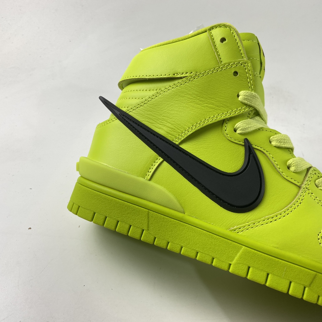 P450  AMBUSH x NIKE SB Dunk High 滑板鞋高帮 柠檬黄 CU7544-300