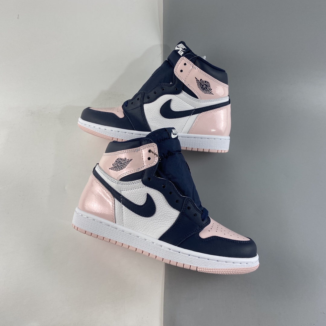 P420  Air Jordan 1 ” Atomsphere ” 女款 黑粉脚趾 AJ1乔1 高帮文化篮球鞋 DD9335-641