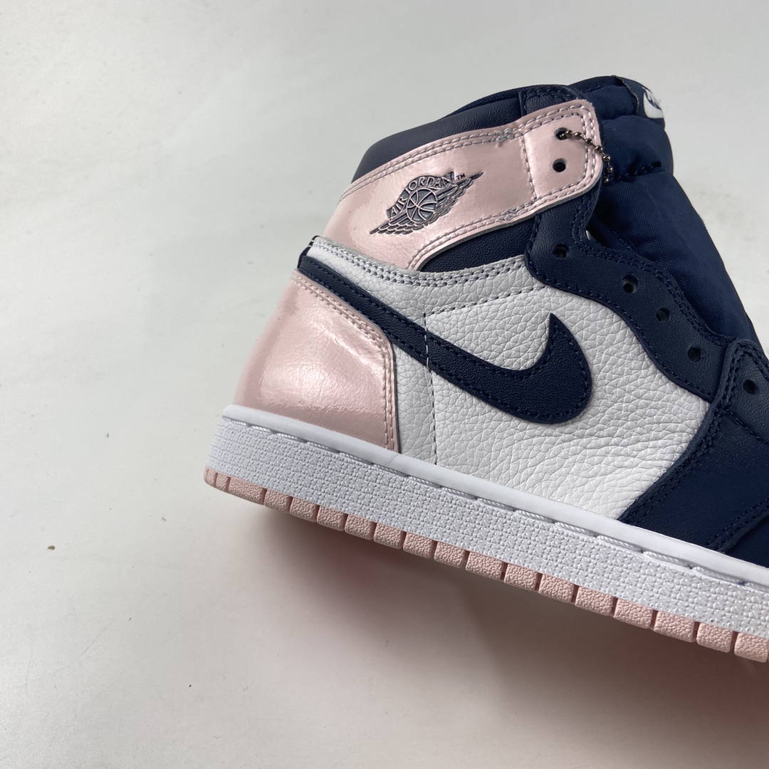 P420  Air Jordan 1 ” Atomsphere ” 女款 黑粉脚趾 AJ1乔1 高帮文化篮球鞋 DD9335-641