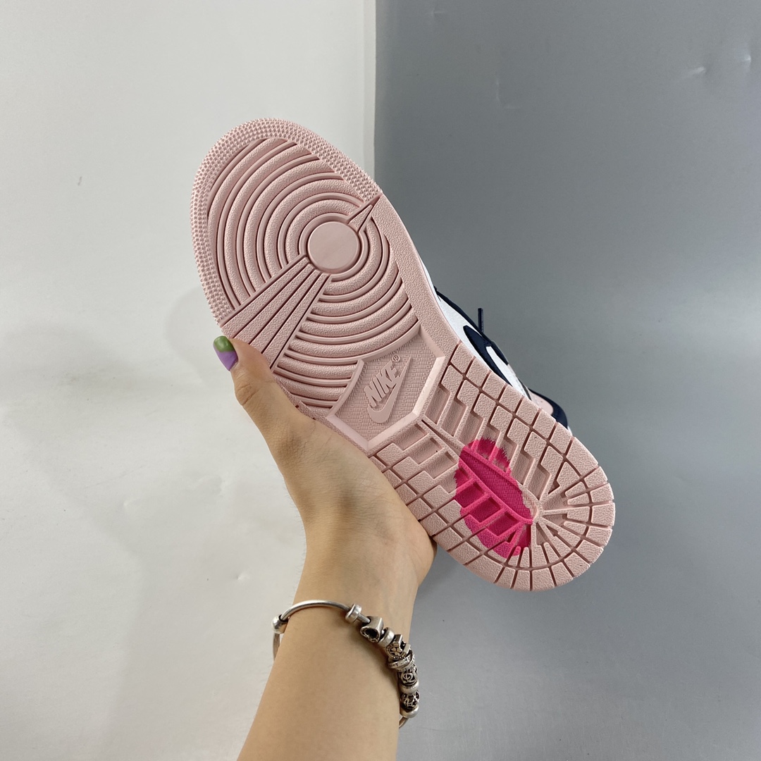 P420  Air Jordan 1 ” Atomsphere ” 女款 黑粉脚趾 AJ1乔1 高帮文化篮球鞋 DD9335-641