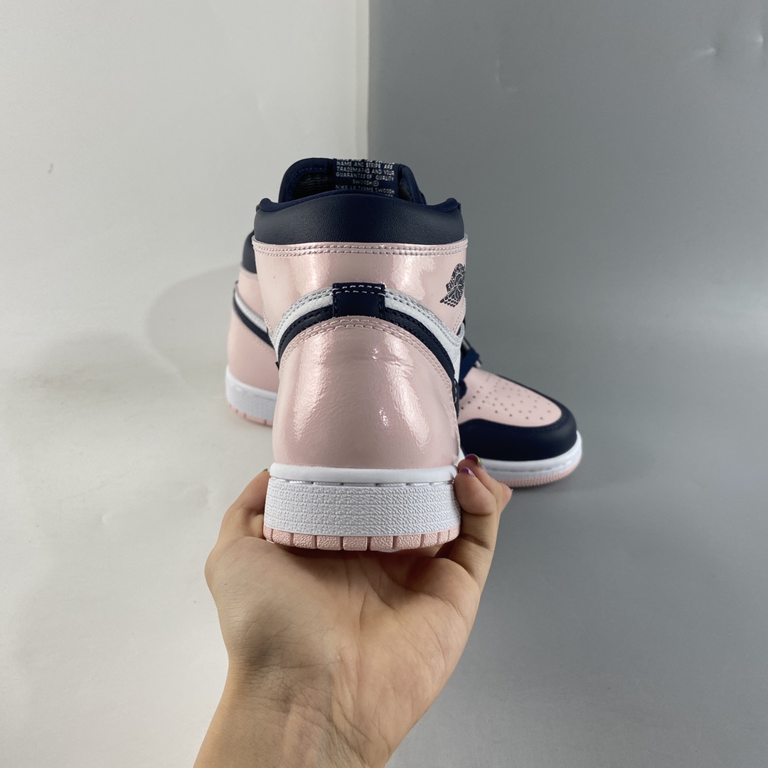 P420  Air Jordan 1 ” Atomsphere ” 女款 黑粉脚趾 AJ1乔1 高帮文化篮球鞋 DD9335-641