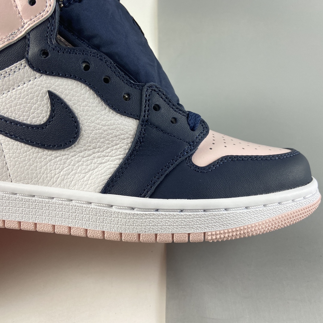 P420  Air Jordan 1 ” Atomsphere ” 女款 黑粉脚趾 AJ1乔1 高帮文化篮球鞋 DD9335-641