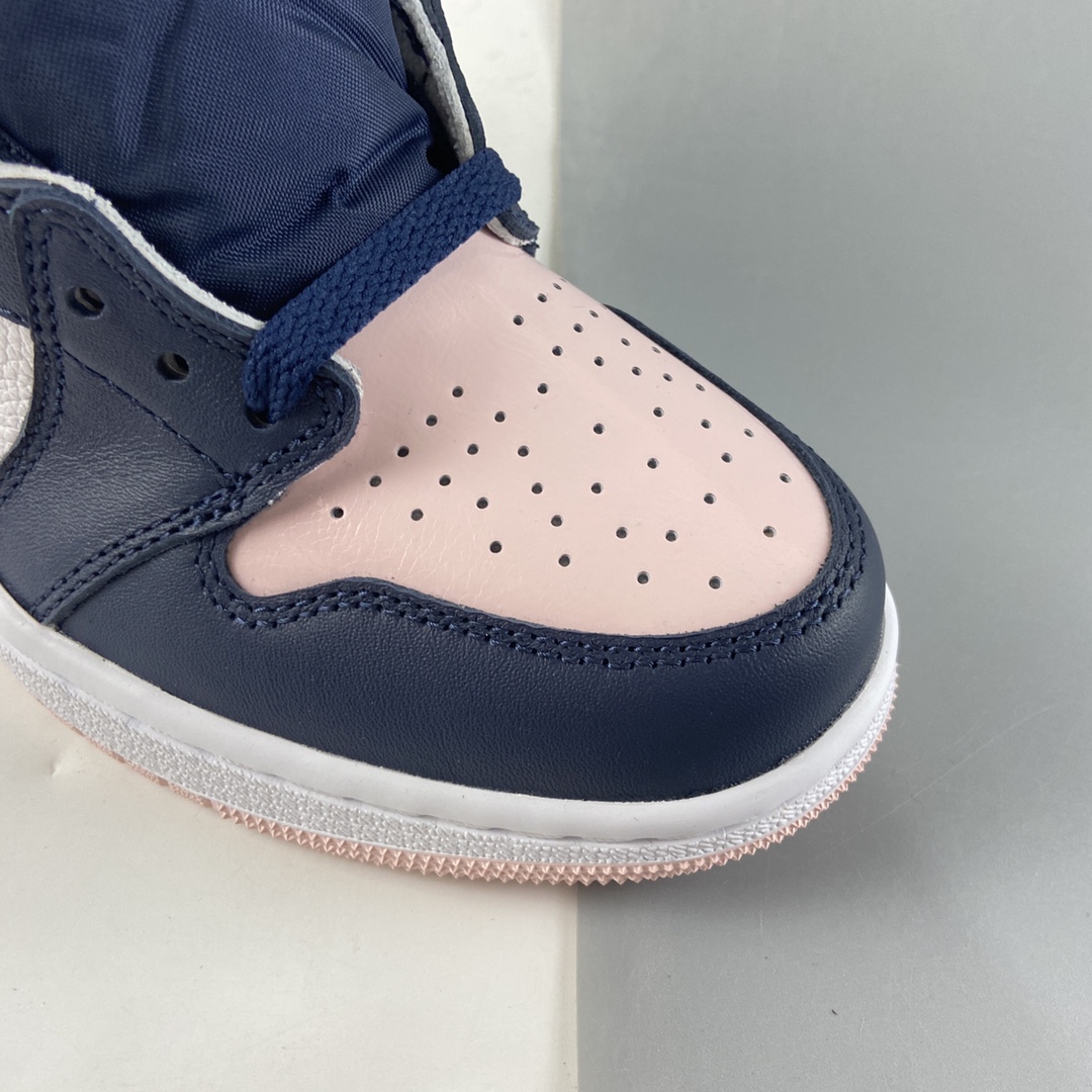 P420  Air Jordan 1 ” Atomsphere ” 女款 黑粉脚趾 AJ1乔1 高帮文化篮球鞋 DD9335-641