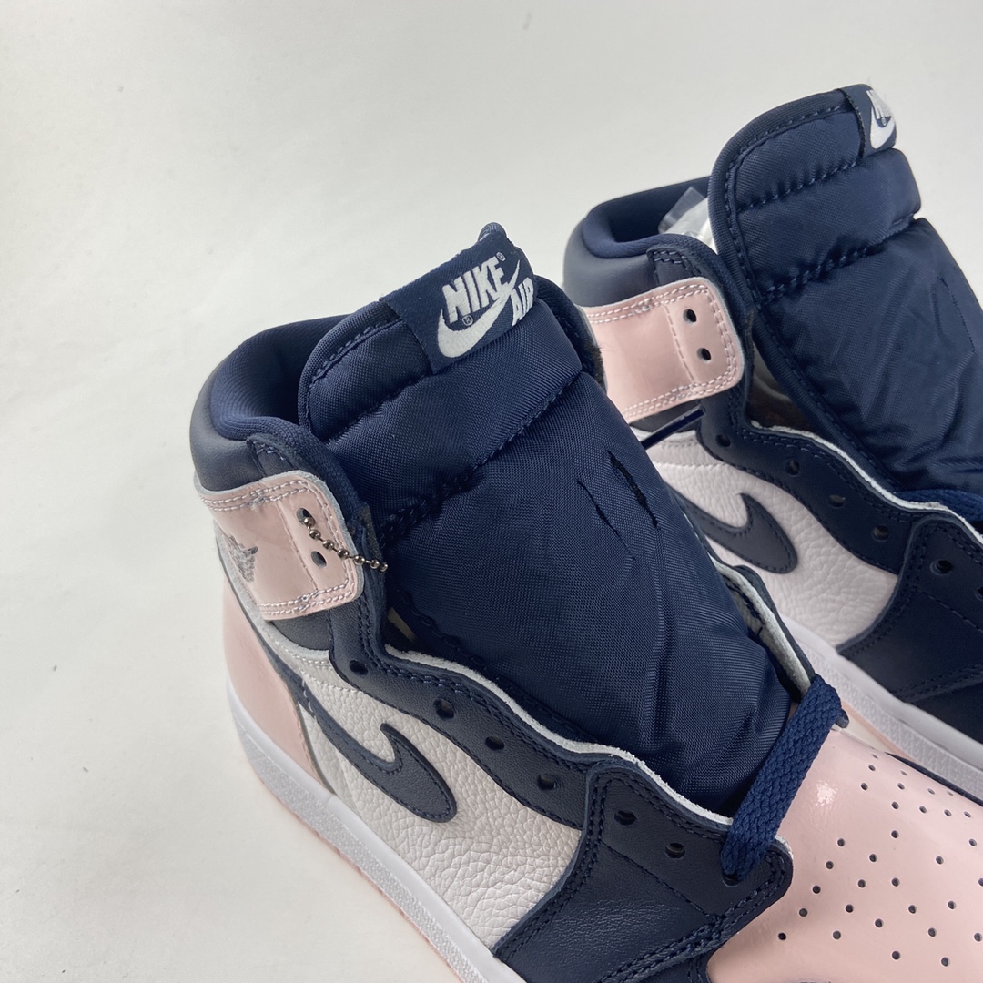 P420  Air Jordan 1 ” Atomsphere ” 女款 黑粉脚趾 AJ1乔1 高帮文化篮球鞋 DD9335-641