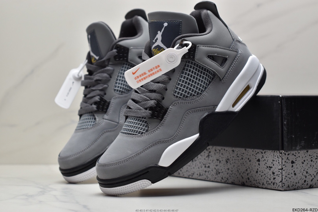 380 Air Jordan 4 Retro “White Cement” 乔4白水泥原盒原配 840606-192