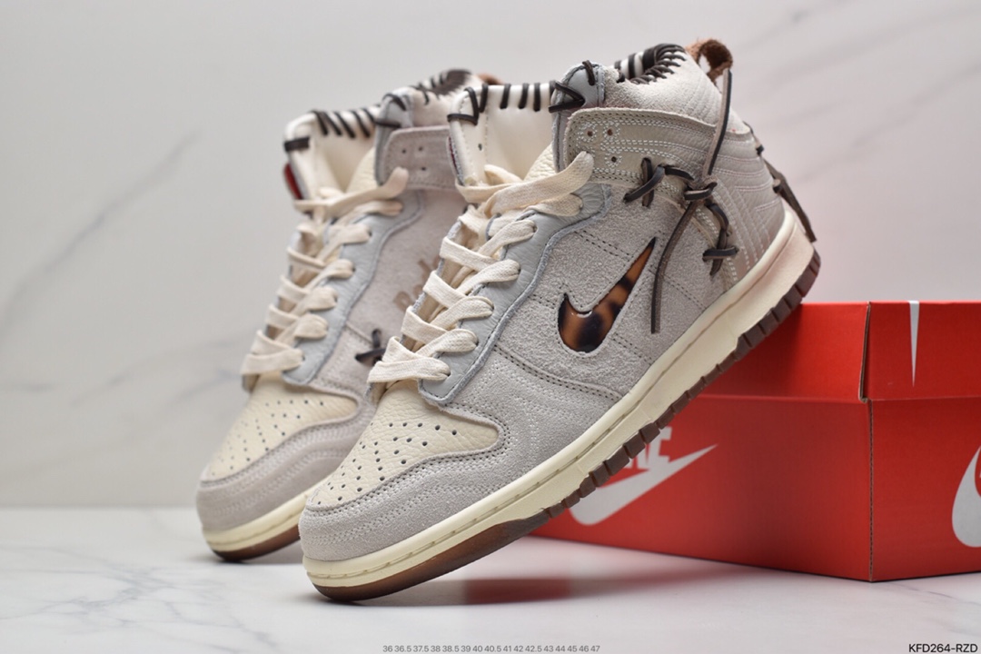 500 Bodegar X Nike SB Dunk High”Legend” 棕褐拼接 CZ8125-200
