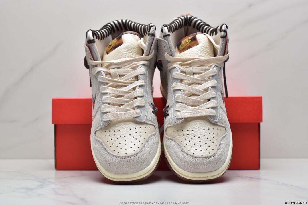 500 Bodegar X Nike SB Dunk High”Legend” 棕褐拼接 CZ8125-200
