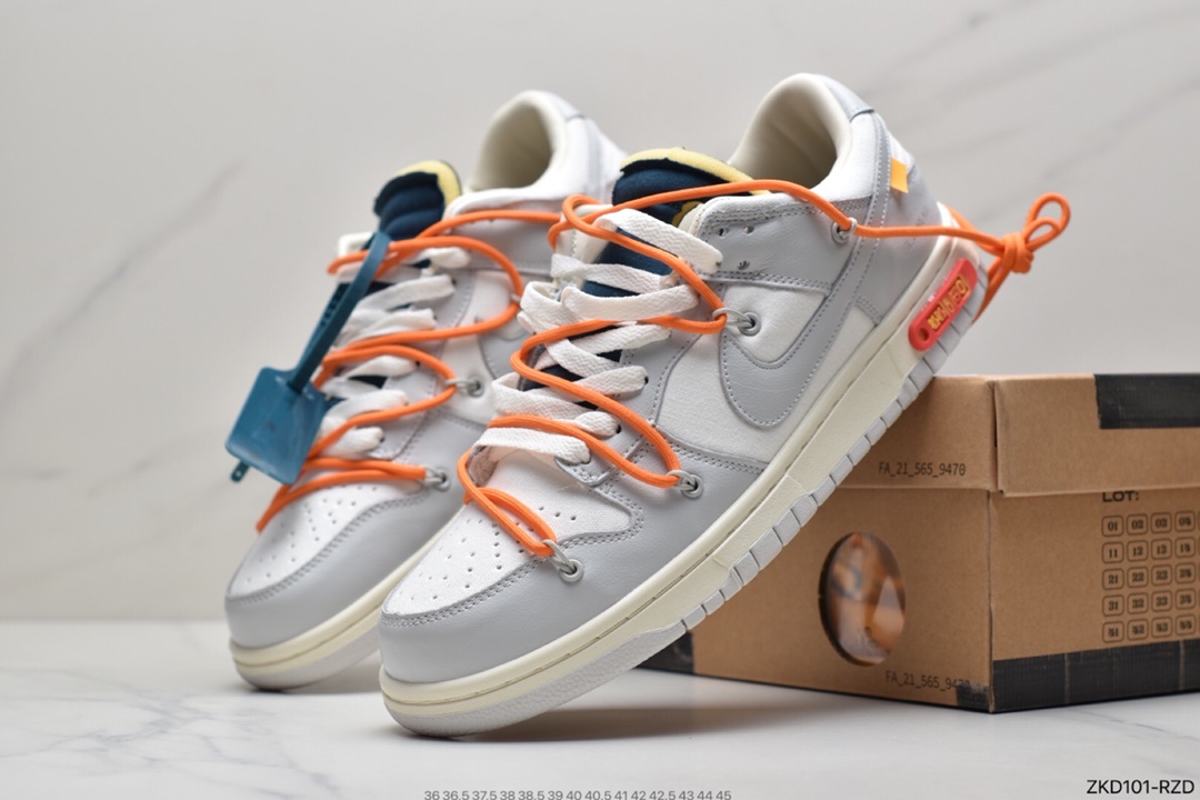 280 Off-White x Nike SB Dunk Low”The 10/50” OW灰白 扣篮板鞋 DJ0950-109