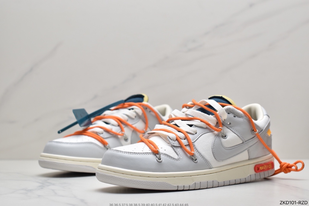 280 Off-White x Nike SB Dunk Low”The 10/50” OW灰白 扣篮板鞋 DJ0950-109