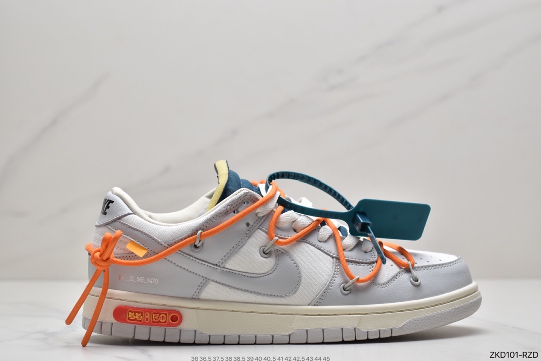 280 Off-White x Nike SB Dunk Low”The 10/50” OW灰白 扣篮板鞋 DJ0950-109