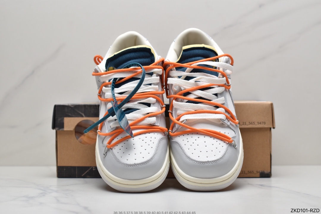 280 Off-White x Nike SB Dunk Low”The 10/50” OW灰白 扣篮板鞋 DJ0950-109