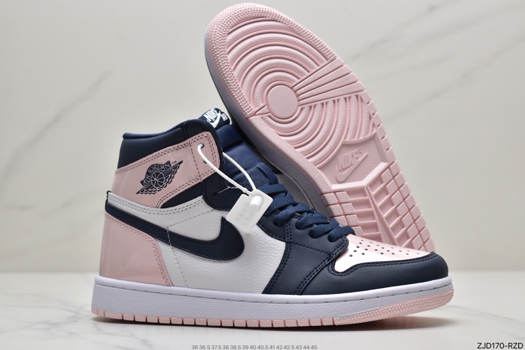 240 Air Jordan 1 ” Atmosphere ” 黑粉脚趾篮球鞋 DD9335-641
