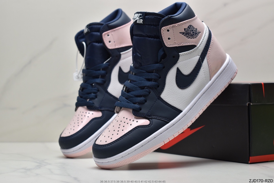 240 Air Jordan 1 ” Atmosphere ” 黑粉脚趾篮球鞋 DD9335-641