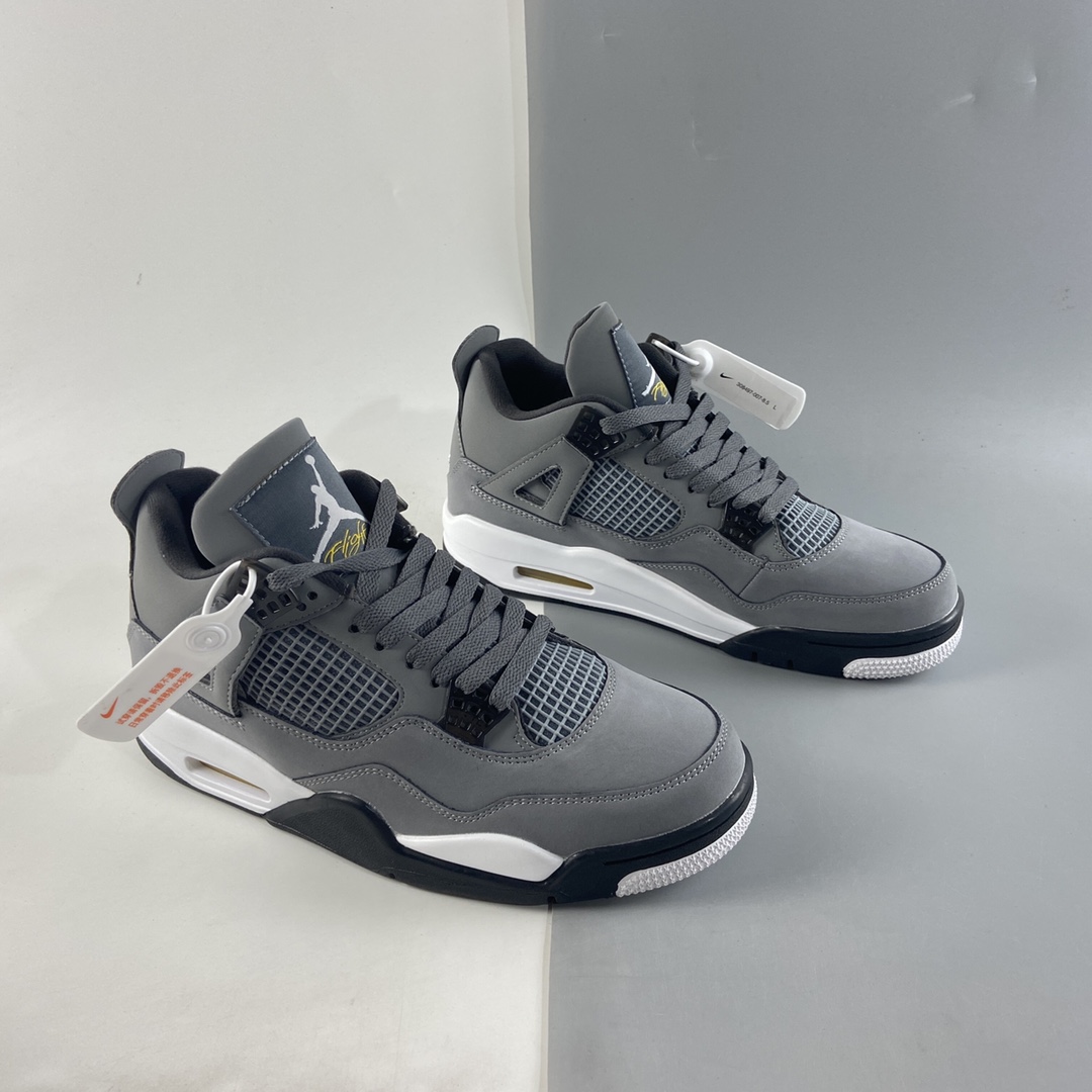 P380  Air Jordan 4 Retro ”Cool Grey” AJ4 乔4新酷灰 308497-007