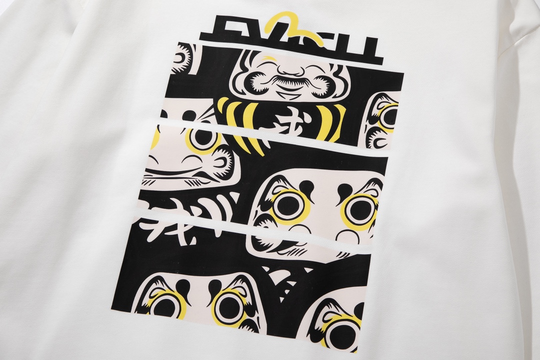 “XY Fs31 Top Version Reweaved Fabric 21SS EVISU Buddha Head Sign Guard” - 图片 6