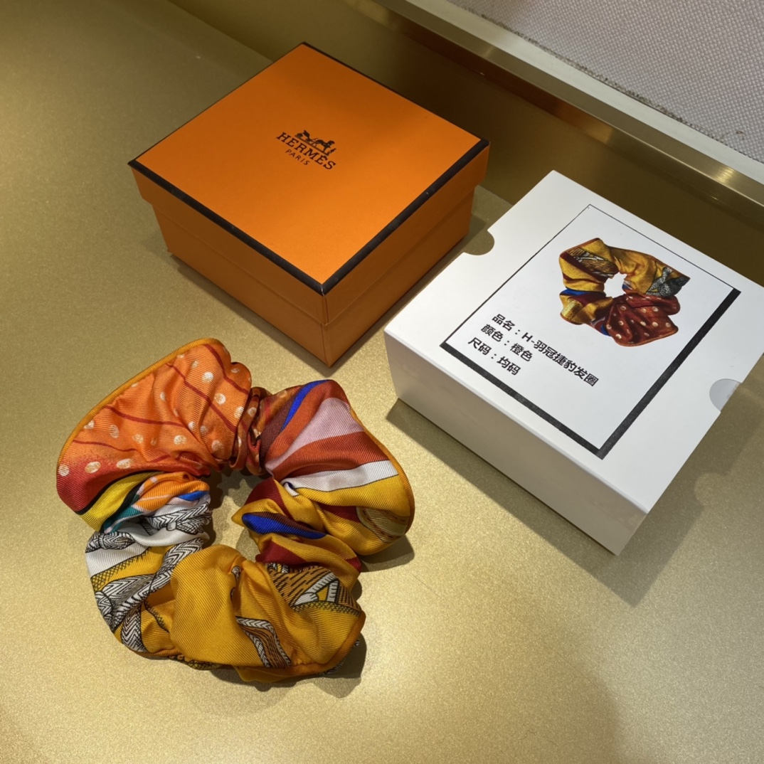The Top Ultimate Knockoff
 Hermes Hair Accessories Scrunchies Silk