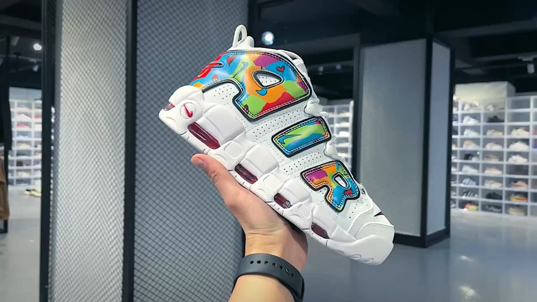[Air Force Series]Nike Air More Uptempo 96 OG Pippen camouflage graffiti