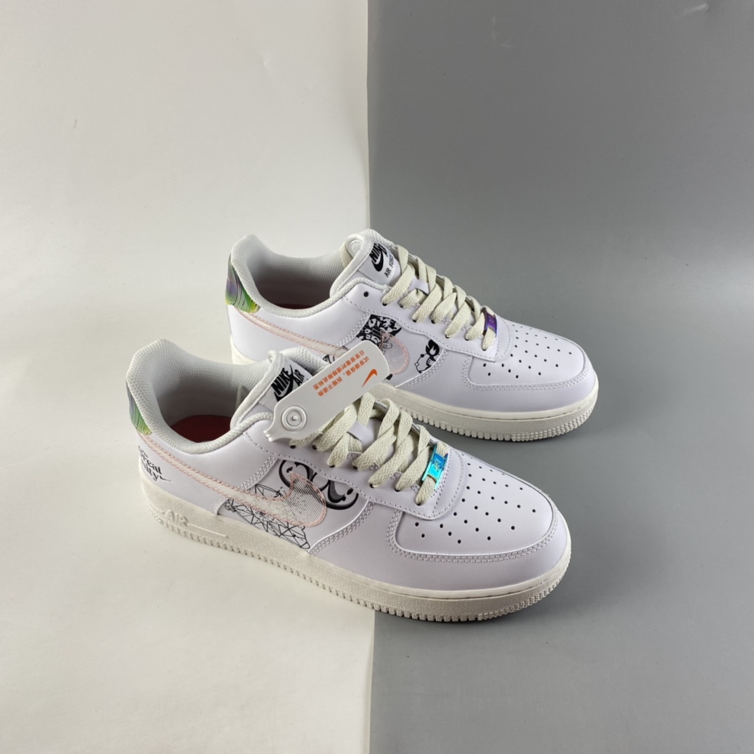 P200  NIKE Air Force 1’07 空军一号低帮休闲板鞋 DM5447-111