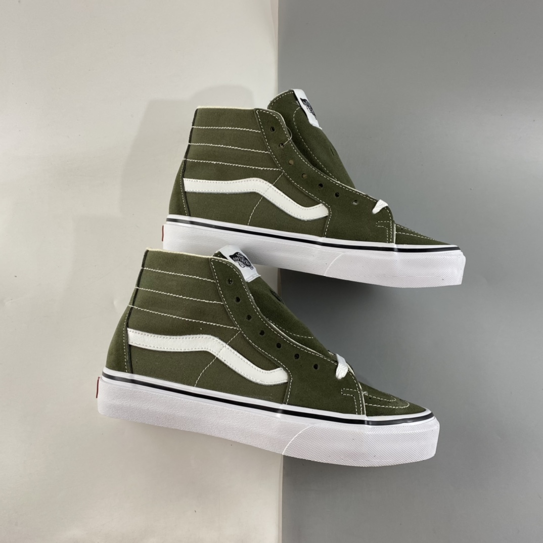 P150  Vans  Sk8 Hi 墨绿高邦休闲潮流帆布鞋 VN0A4U160FI