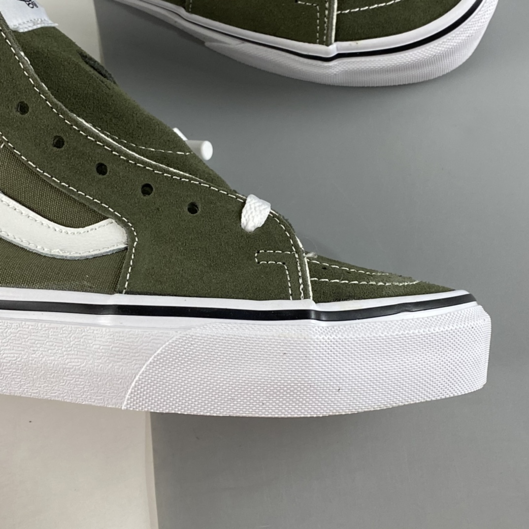 P150  Vans  Sk8 Hi 墨绿高邦休闲潮流帆布鞋 VN0A4U160FI