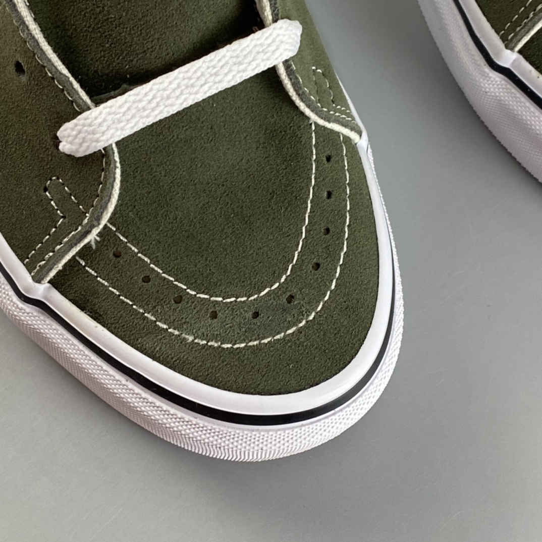 P150  Vans  Sk8 Hi 墨绿高邦休闲潮流帆布鞋 VN0A4U160FI