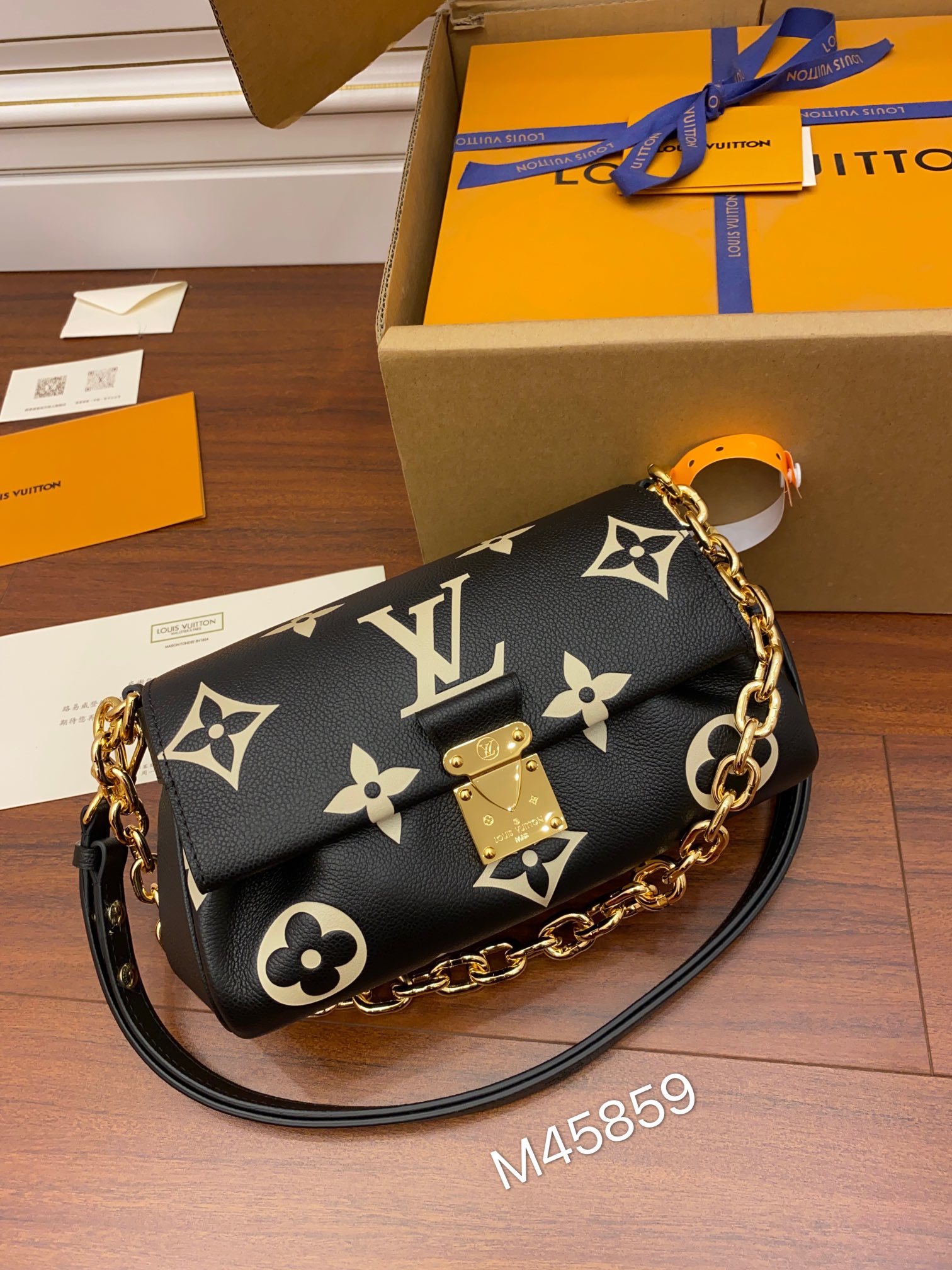 独家首发型号M45859特级加强版品质提升.专柜同步电子芯片内码礼品袋保护纸铜版电子标签合格证皮料是正品