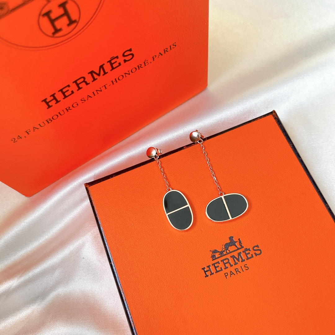 Hermes Jewelry Earring 925 Silver