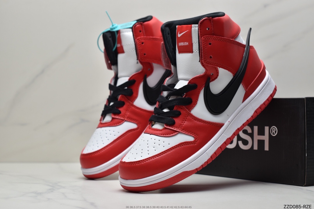 250 耐克AMBUSH x SB Dunk High SB滑板鞋高帮 CU7544-400