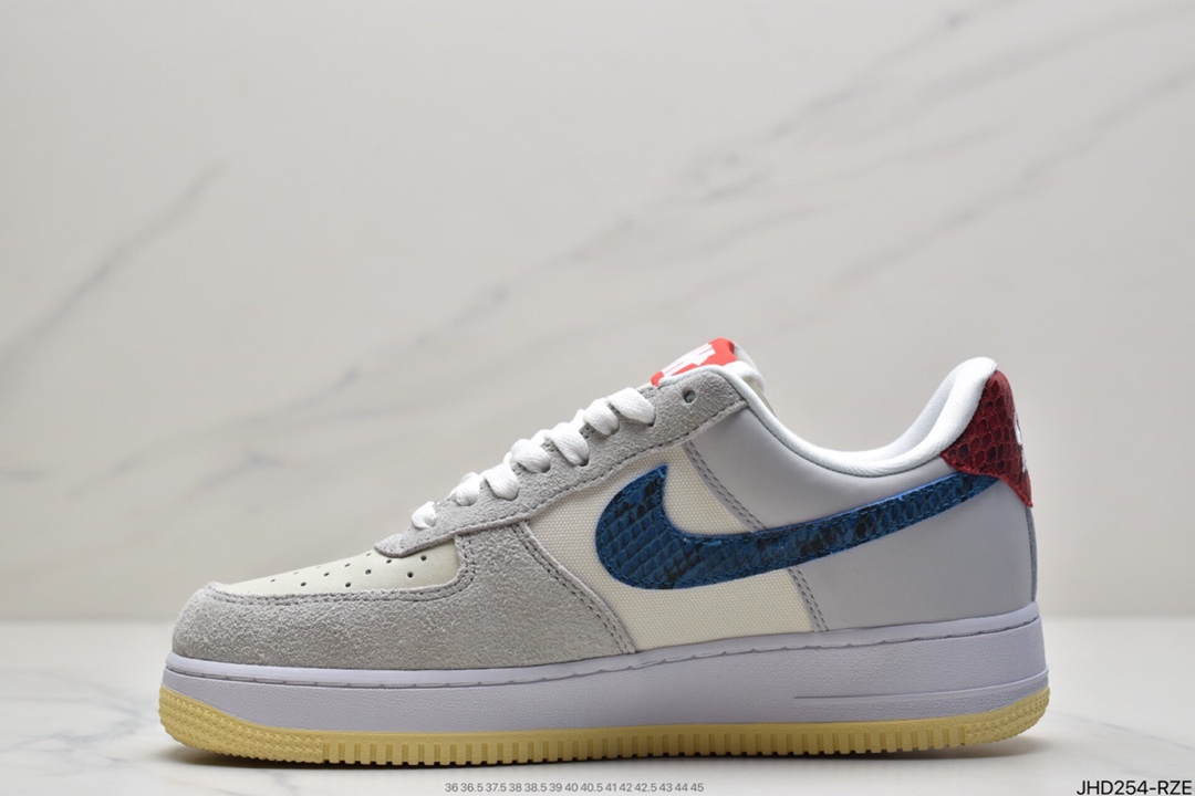 190 耐克 Nike Air Force1MID 07 米白蛇纹 DM8461-001