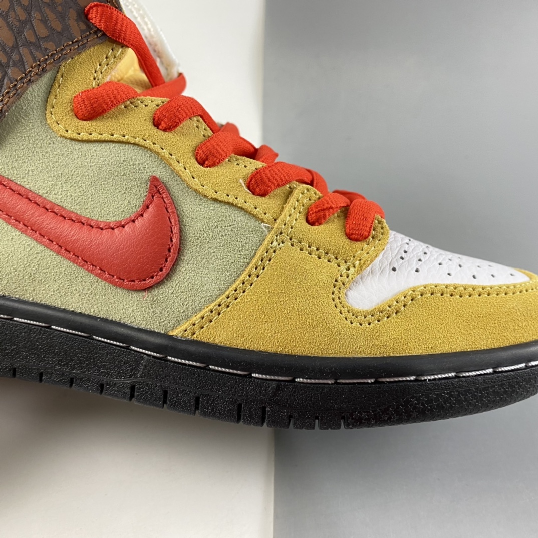 P320  Color Skates x NIKE SB Dunk High 烤肉卷饼 黄棕红 CZ2205-700