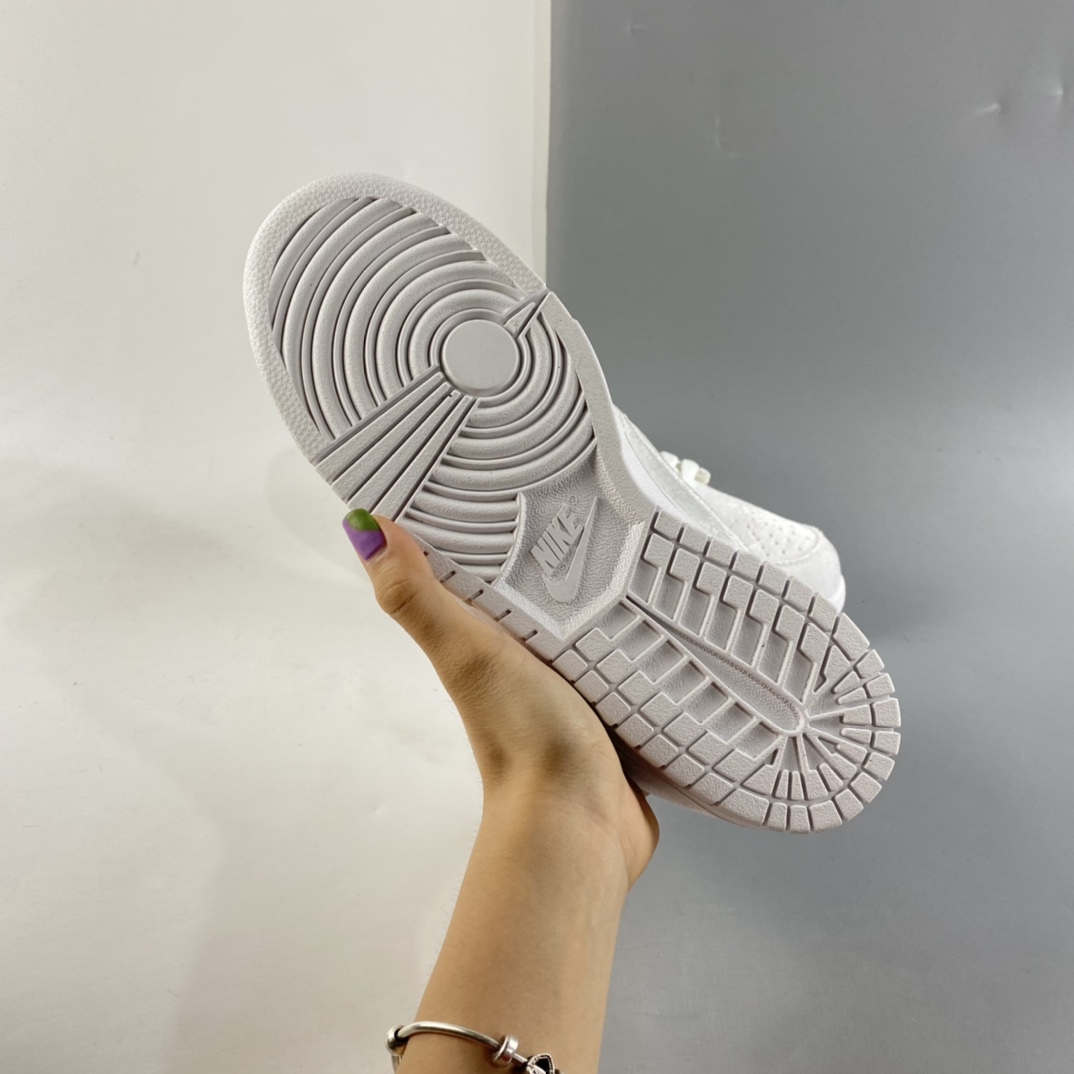 P380  DSM x NIKE Dunk Low”Triple White”丝绒白 刺绣 DH2686-100