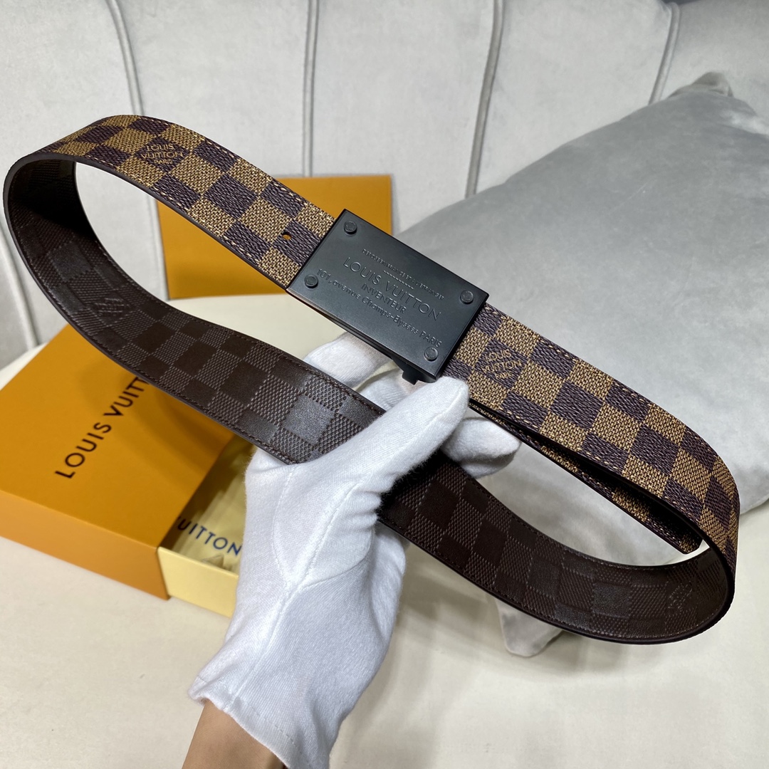 Louis Vuitton Belts Quality Replica
 Lattice Calfskin Cowhide