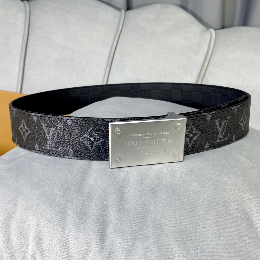 Top Sale
 Louis Vuitton Belts Lattice Calfskin Cowhide