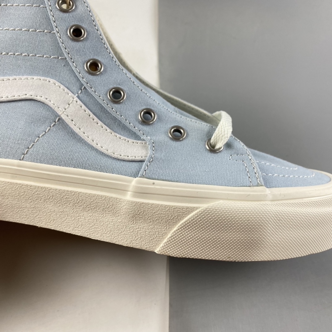 P140  VANS SK8-HI 范斯浅蓝环保系列淡蓝色高帮帆布鞋男女鞋板鞋休闲鞋VN0A4U169FR