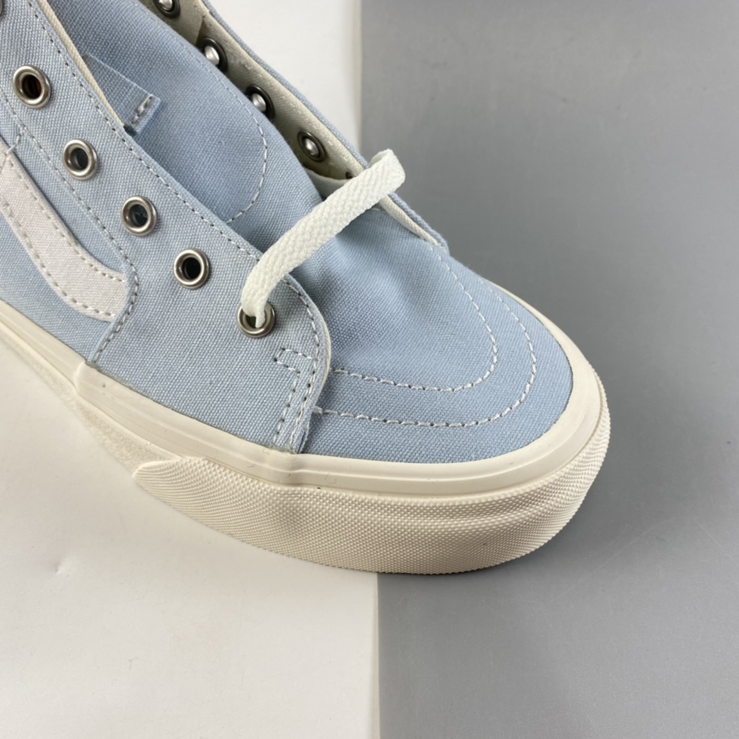 P140  VANS SK8-HI 范斯浅蓝环保系列淡蓝色高帮帆布鞋男女鞋板鞋休闲鞋VN0A4U169FR