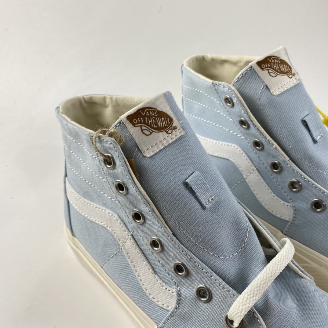 P140  VANS SK8-HI 范斯浅蓝环保系列淡蓝色高帮帆布鞋男女鞋板鞋休闲鞋VN0A4U169FR