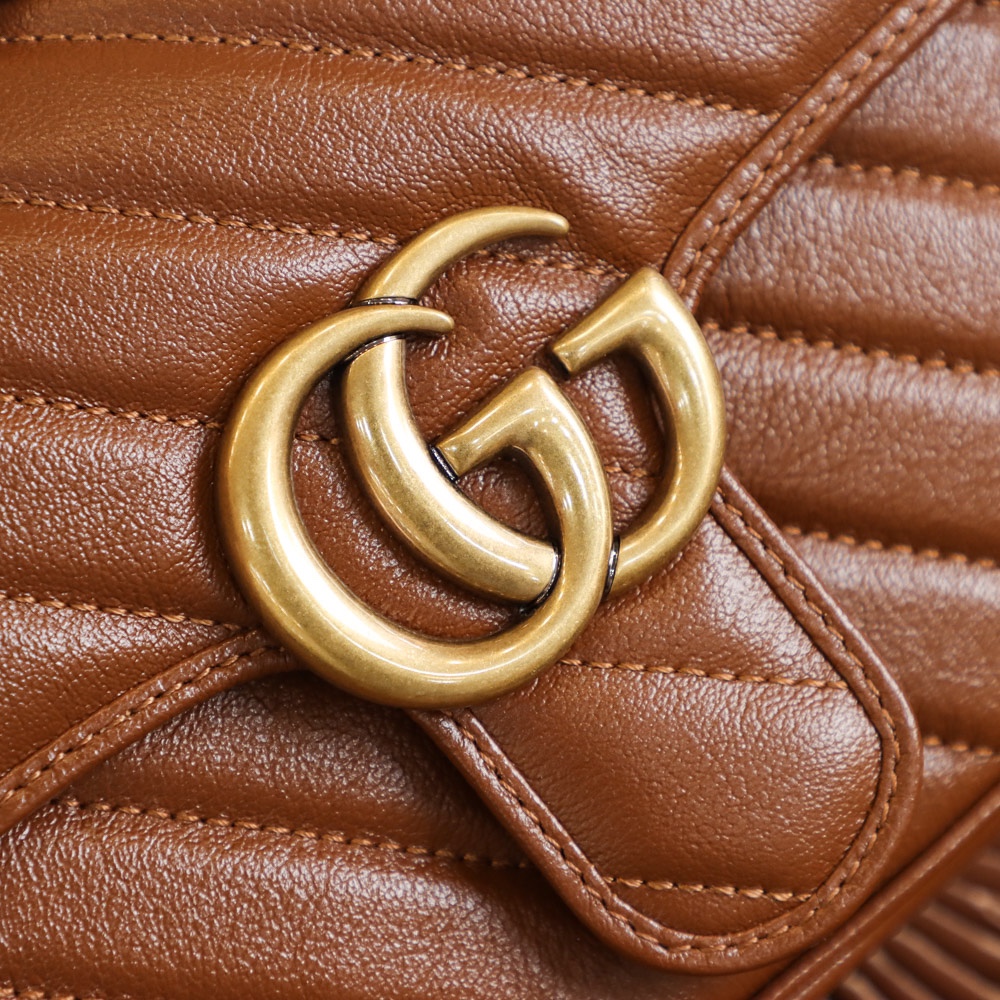 Gucci GG Marmont mini matelassé shoulder bag 446744 0OLFT 2535