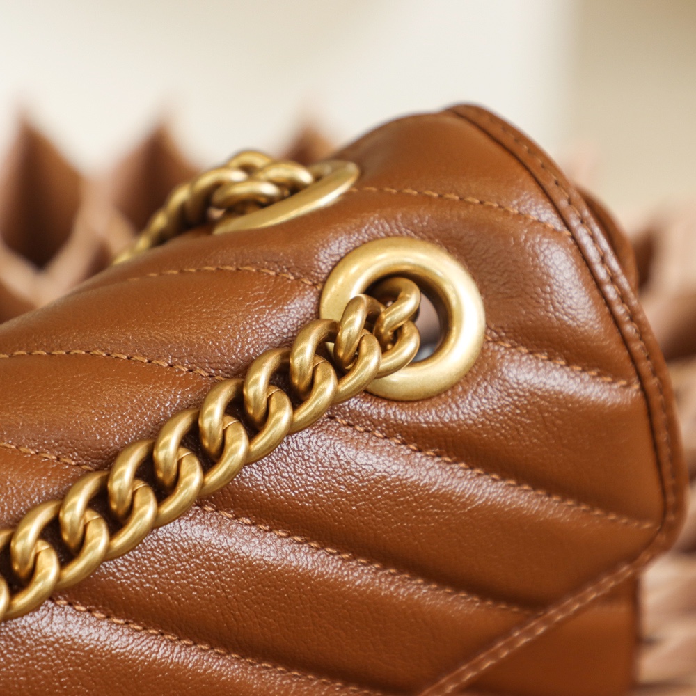 Gucci GG Marmont mini matelassé shoulder bag 446744 0OLFT 2535