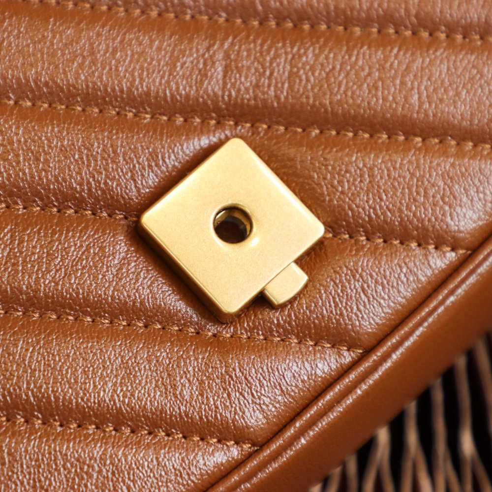 Gucci GG Marmont mini matelassé shoulder bag 446744 0OLFT 2535