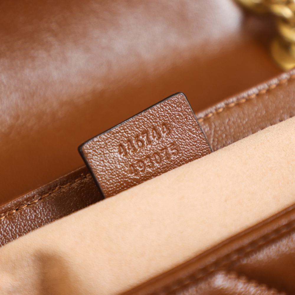 Gucci GG Marmont mini matelassé shoulder bag 446744 0OLFT 2535