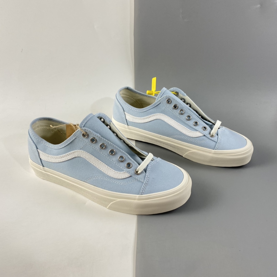 P140  VANS Style 36 ECO THEORY 范斯淡蓝色低帮男女鞋休闲板鞋VN0A54F49FR