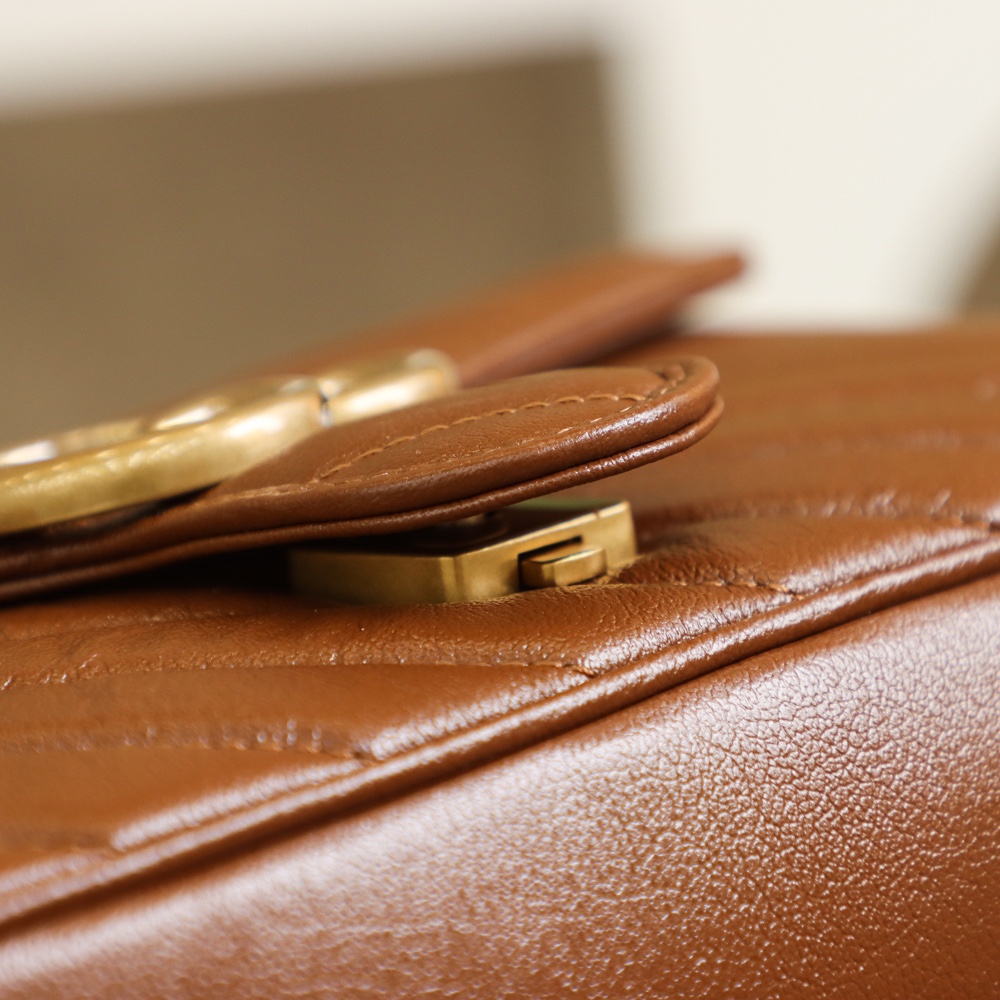 Gucci GG Marmont small matelassé shoulder bag 443497 0OLFT 2535