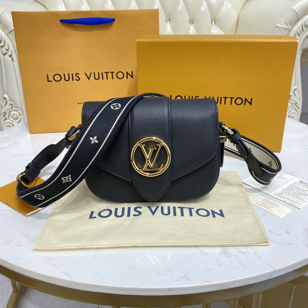Louis Vuitton LV Pont Handbags Messenger Bags Best Like
 Black Blue Caramel Grey Lychee Pattern Calfskin Cowhide M58727